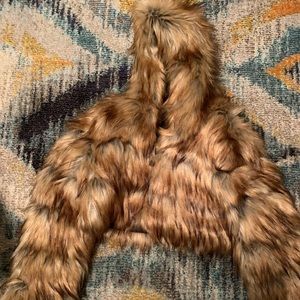 Womens brown furr